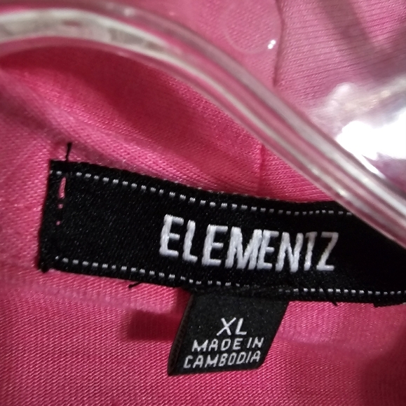 Elementz Cardigan Set Women X-Large Hot Pink Preppy Office Summer Spring NWT Y2K - Picture 4 of 7